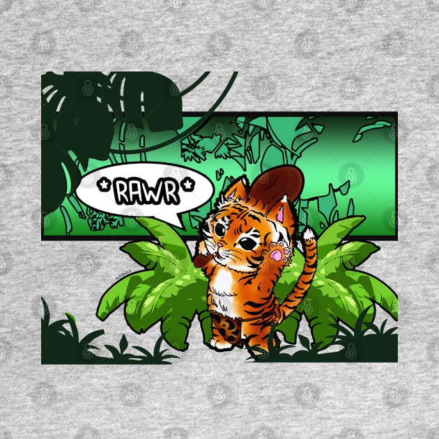 *RAWR* Tiger Kitty by DeMonica